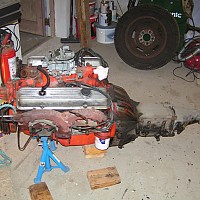71 corvette engine out - before by Shark