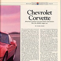 1988 Corvette; Car and Driver, Maj 1988 by david