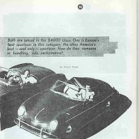 959 Corvette vs. Porsche; Motor Trend, April 1959
