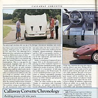 Callaway Twin-Turbo Corvette - Car and Driver 1987