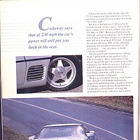 side 5, Callaway Sledgehammer; Road and Track Special, 1988